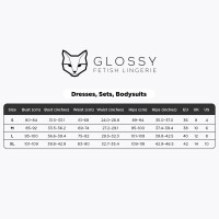 GLOSSY - Wetlook Dress with transparent top