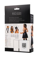 GLOSSY - Wetlook Dress with collar and metal rings