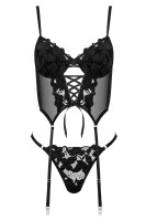 KOTEK 2er-Set CO103 Corset & Thong black