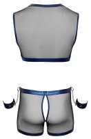 Svenjoyment Set mit Klettverschluss-Fesseln und Karabinerketten