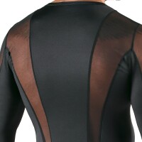 Svenjoyment Shirt mit transparente Netz-Einsätzen