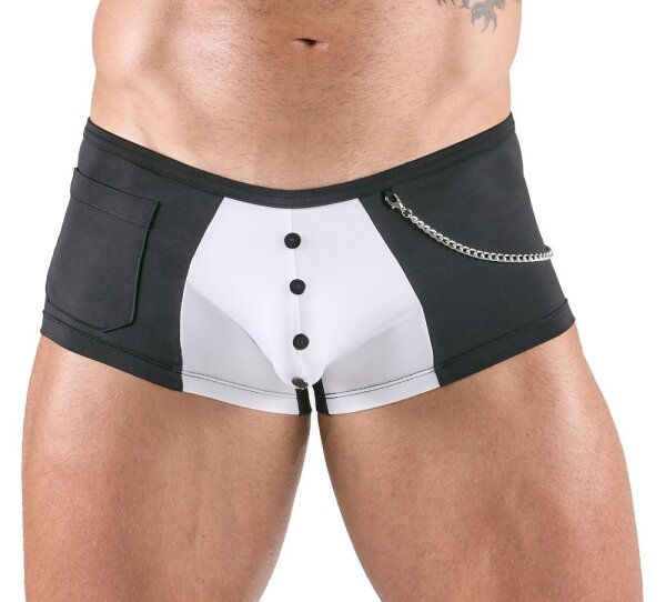 Svenjoyment Pants mit Schwarz-weiß und Zierknöpfen