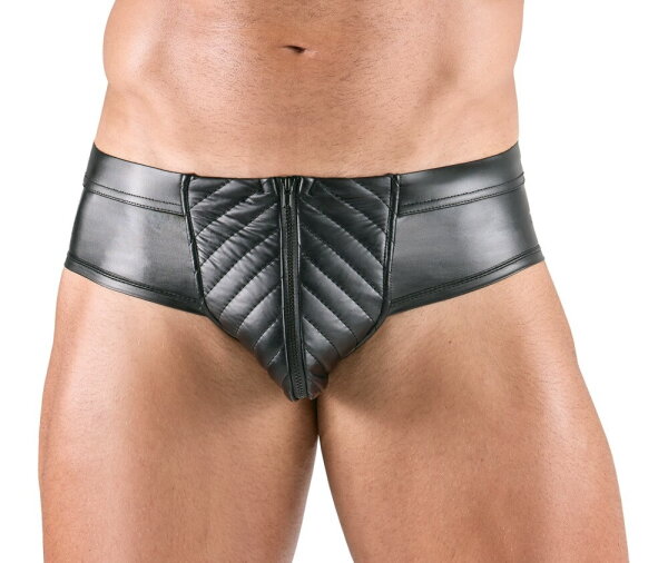 Svenjoyment Slip mit Zip im gesteppten Beutel