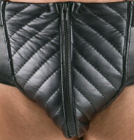 Svenjoyment Slip mit Zip im gesteppten Beutel