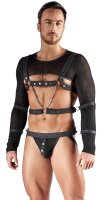 Svenjoyment Set mit Crop-Top, Brust-Harness und Jock