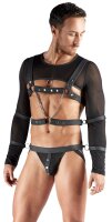 Svenjoyment Set mit Crop-Top, Brust-Harness und Jock
