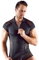 Svenjoyment Shirt mit Stehkragen und Reißverschluss