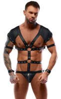 Svenjoyment Body in Harness-Optik inkl. 4 Fesseln