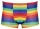 Svenjoyment Pants mit bunten Streifen-Pants in Regenbogenfarben