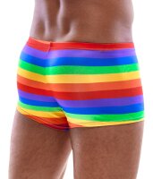 Svenjoyment Pants mit bunten Streifen in Regenbogenfarben L