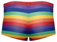 Svenjoyment Pants mit bunten Streifen in Regenbogenfarben L