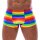Svenjoyment Pants mit bunten Streifen in Regenbogenfarben L