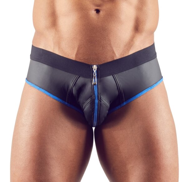 Svenjoyment Jock mit Front-Zip und blauem Saum