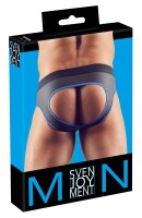 Svenjoyment Jock mit Front-Zip und blauem Saum