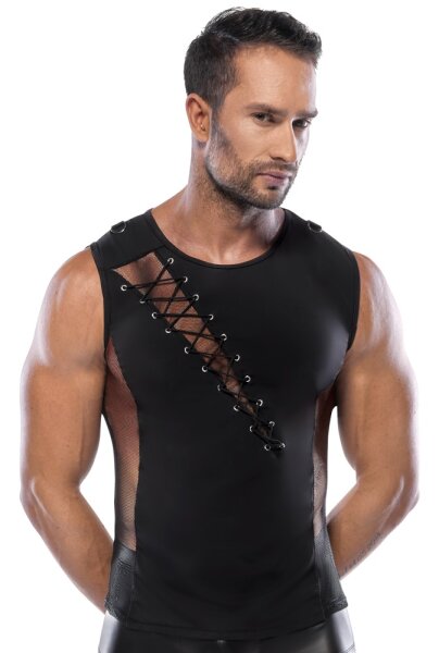 Svenjoyment Shirt kombiniert mit Fishnet