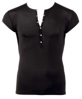 Svenjoyment Shirt mit Druckknopfleiste vorne