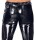 Black Level Hose aus Lack mit Zip-Taschen an den Beinen