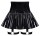 Black Level Rock aus Lack mit elastischen Strapsen und Schenkelriemen