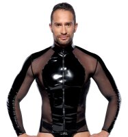 Black Level Shirt aus Lack mit transparenten...