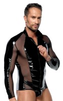 Black Level Shirt aus Lack mit transparenten...