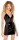 Black Level Kleid aus Lack mit transparentem Powernet vorne und seitlich