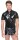 Black Level Shirt aus Lack mit Druckknopfleiste & Kragen