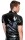 Black Level Shirt aus Lack mit Druckknopfleiste & Kragen