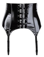 Black Level Strapsgürtel aus Lack mit 2-fach verstellbarer Hakenverschluss