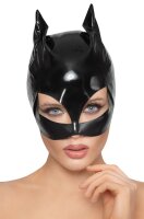 Black Level Kopfmaske aus Lack im Cat-Look mit kleinen...
