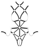 Bad Kitty Harness-Set inklusive 2 Fesseln an Karabinerketten