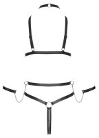 Bad Kitty Harness-Set inklusive 2 Fesseln an Karabinerketten
