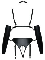 Bad Kitty Ouvert-Set mit Riemen-BH & Straps-Slip