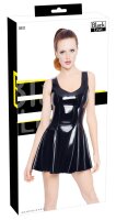 Black Level Kleid aus Lack mit tiefem Ausschnitt vorne und hinten