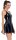 Black Level Kleid aus Lack mit tiefem Ausschnitt vorne und hinten