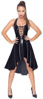 Black Level Kleid aus Lack mit extra tiefem...