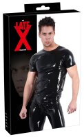 LATE X Shirt aus Latex in klassischer, gerade geschnittener Form