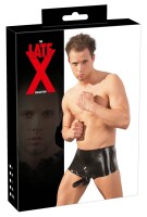 LATE X Pants aus Latex schwarz mit Hülle für Penis und Hoden