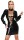 LATE X Kleid aus Latex mit langem Arm und hohem Stehkragen