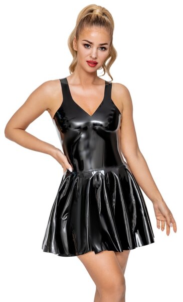 LATE X Kleid aus Latex mit schmalen Trägern