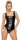 LATE X Body aus Latex mit stylischem Karree-Ausschnitt