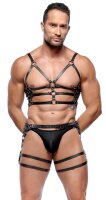 ZADO Harness-Set aus Leder M/L