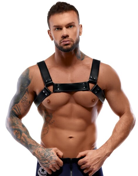 ZADO Harness aus Leder für Brust und Oberkörper