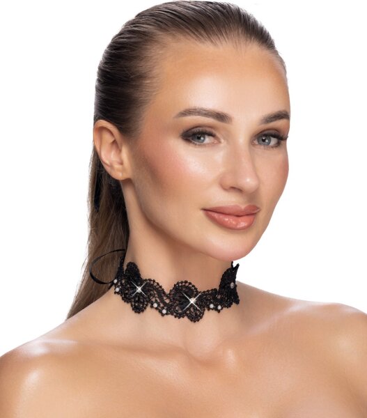 Cottelli ACCESSOIRES Halsband aus filigraner Stickerei