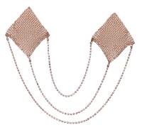 Cottelli ACCESSOIRES Nipple Sticker Square mit 3 Verbindungskettchen