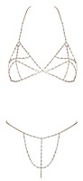 Cottelli ACCESSOIRES Ketten-Set mit BH und String