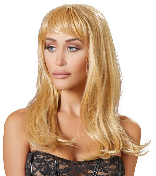 Cottelli ACCESSOIRES Perücke mit glatten, langen, blonden Haaren