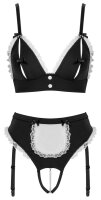 Cottelli COSTUMES Servier-Set mit Bustier und Straps-String