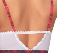 Cottelli COSTUMES Schuluniform-Kostüm mit kurzem Trägerkleid und Halsband