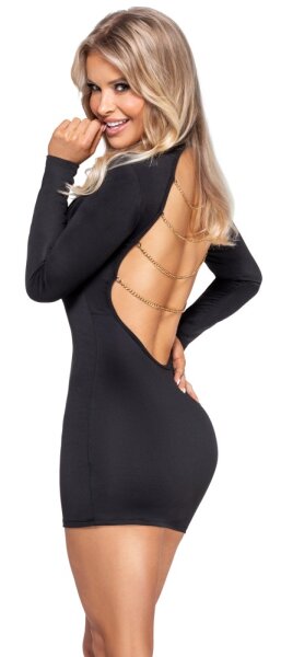 Cottelli PARTY Kleid  mit 4 goldfarbenen Ketten L