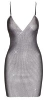 Cottelli PARTY Kleid aus transparentem schwarzem Netz S/M